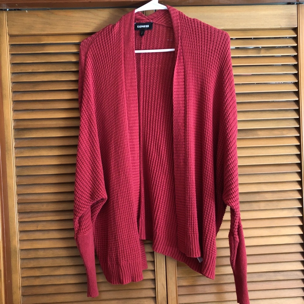 Express Red Cardigan Small
